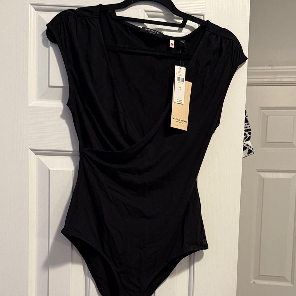 Scotch & Soda Black Bodysuit. Brand new with tags